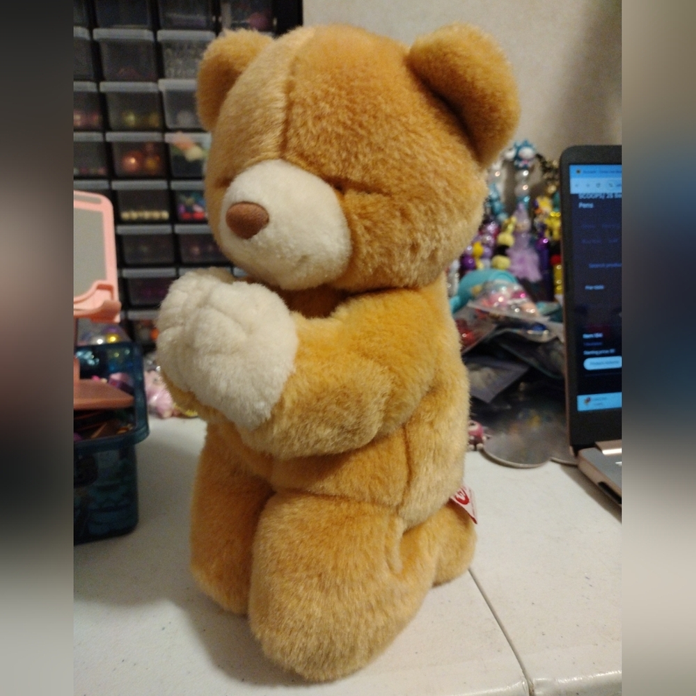 Adorable Tan Plush Teddy Bear